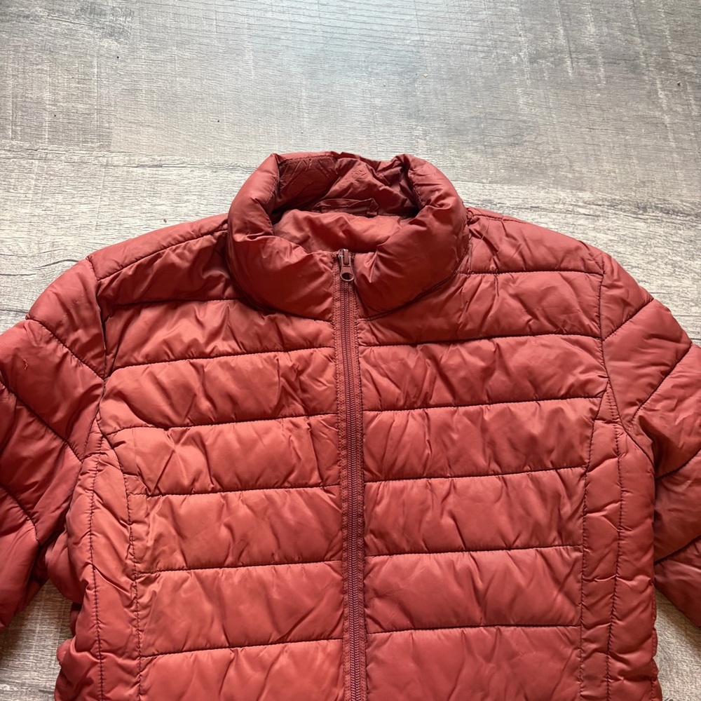 Women's Quilted Jacket - Rust - Picture 2 of 3
